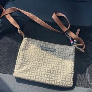 This is a mini Tommy Hilfiger Purse